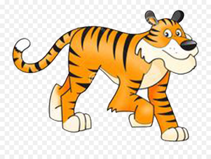 Clipart Tiger Leopard Clipart Tiger Leopard Transparent - Transparent Cartoon Tiger Png Emoji,Leopard Emoji