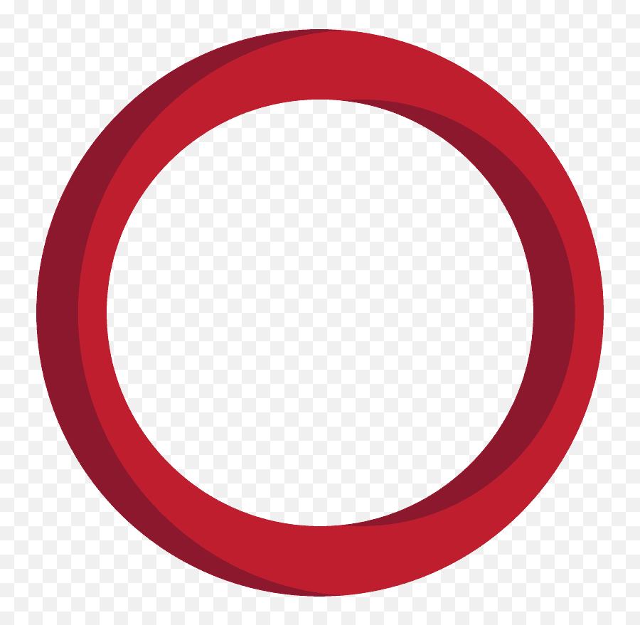 Hollow Red Circle Emoji Clipart - Dot,Emoji Circle