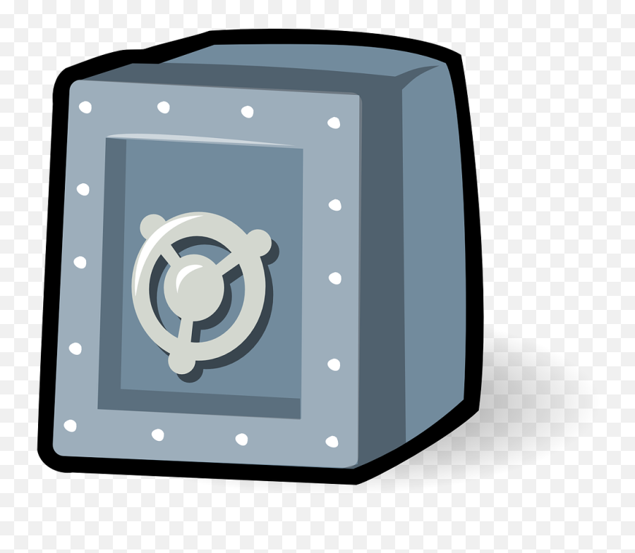 Safe Vault Lockbox Safekeeping Bank Vault - Safe Clip Art Emoji,Money Bags Emoji