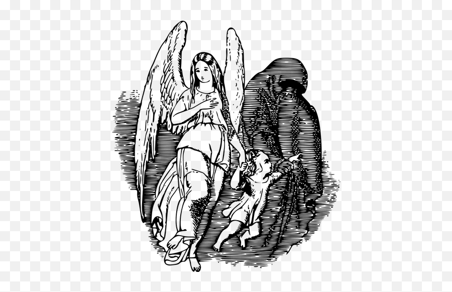 Angel And Devil Scene - Fallen Angel Devil Drawing Emoji,Ghost Emoji