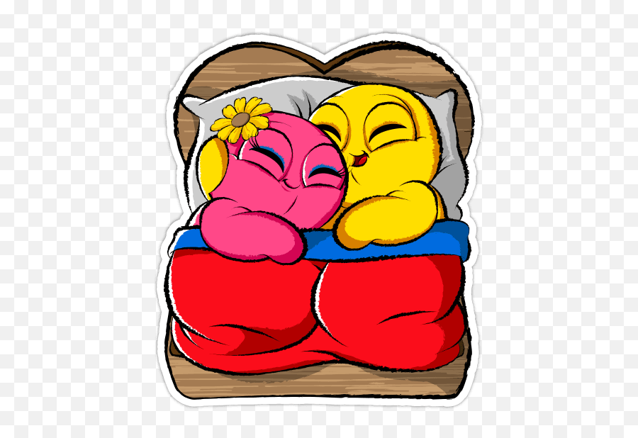 Boo Emojis - Couple Sleeping In Bed Emoji,Creative Emoji Text