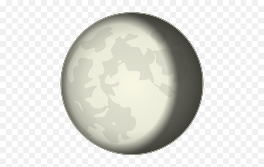Waning Gibbous Moon Symbol Emoji For Facebook Email Sms - Waning Gibbous Moon Clipart,Moon Emoji