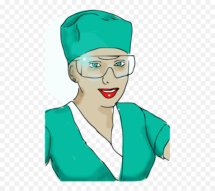 Free Nurse Doctor Vectors - Scrub Nurse Clip Art Emoji,Flirt Emoticon