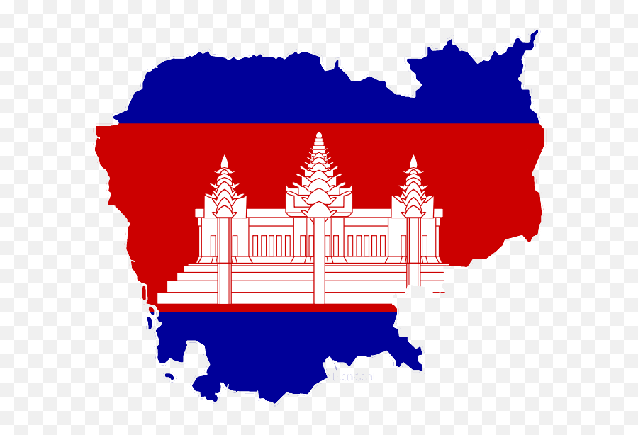 Cambodia Mapflag - National Cambodia Flag Emoji,Cambodia Flag Emoji