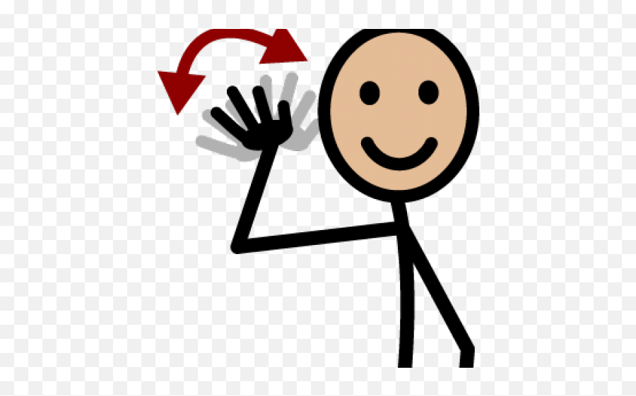 Goodbye Clipart Hand Wave - Wave Your Hand Clip Art Emoji,Bye Emoji