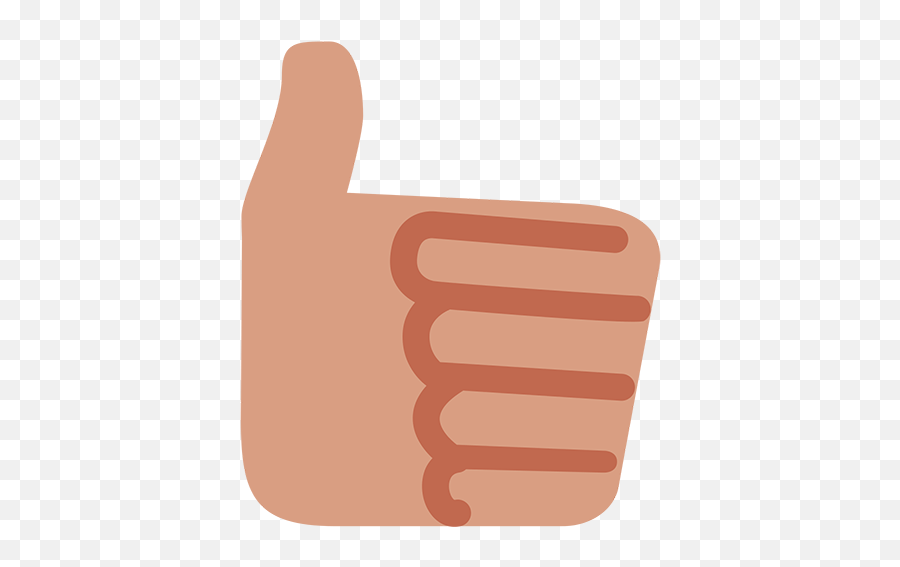 Thumb Signal Emoji Symbol - Twemoji Thumbs Up,Thumbs Down Emoji