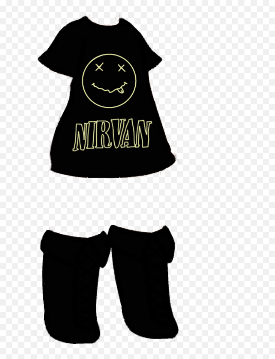 Clothes Outfit Black Yellow Smiley Nirv - Sock Emoji,Emoji Outfit Black