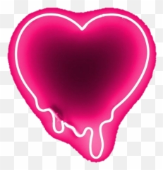 heart neon pink freetoedit - Valentines Day Neon Light Emoji