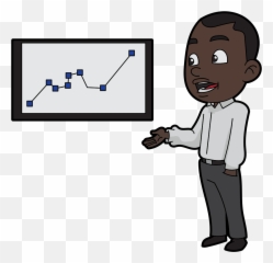 Cartoon Black Man Talking And Presenting A Performance - Black Man Talking Cartoon Emoji,Emoji Shirt And Pants