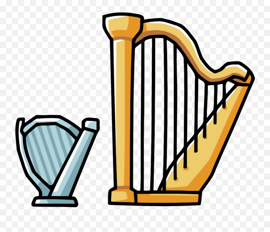 Harp Clipart Transparent Harp - Harp Clipart Emoji,Harp Emoji