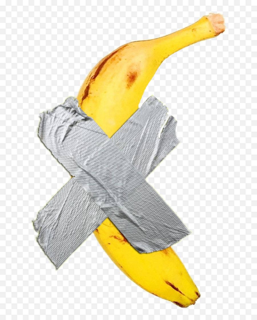 Stiker Banana Ducttape Ducktape Ducttapeonabanana Duckt - Duct Tape Strips Emoji,Paper And Knife Emoji