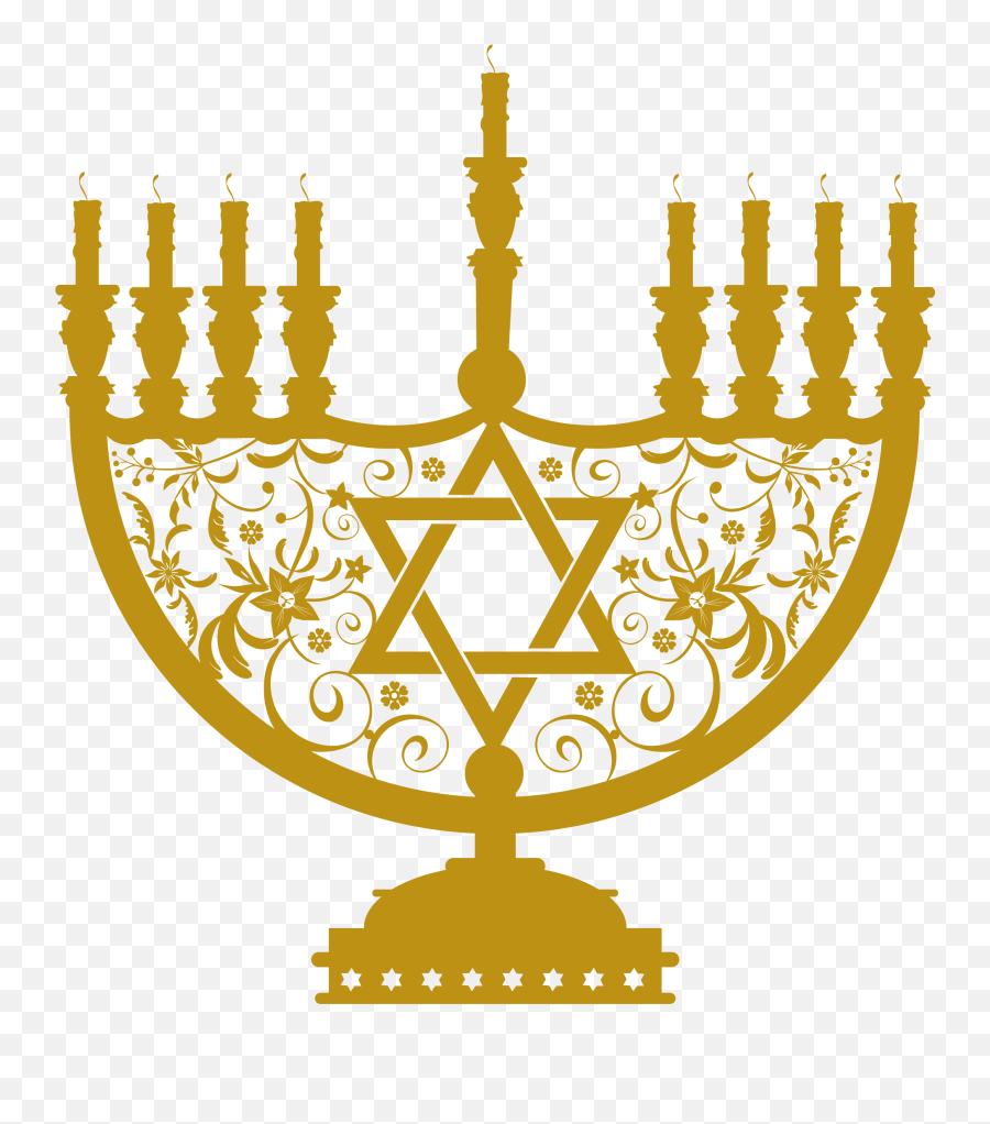 Transparent Background Menorah Png Clipart - Gold Menorah Png Emoji,Is There A Menorah Emoji