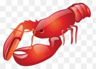 Crawfish Clipart Lobster Crawfish Lobster Transparent Free - Lobster Clipart Png Emoji,Crawfish Emoji
