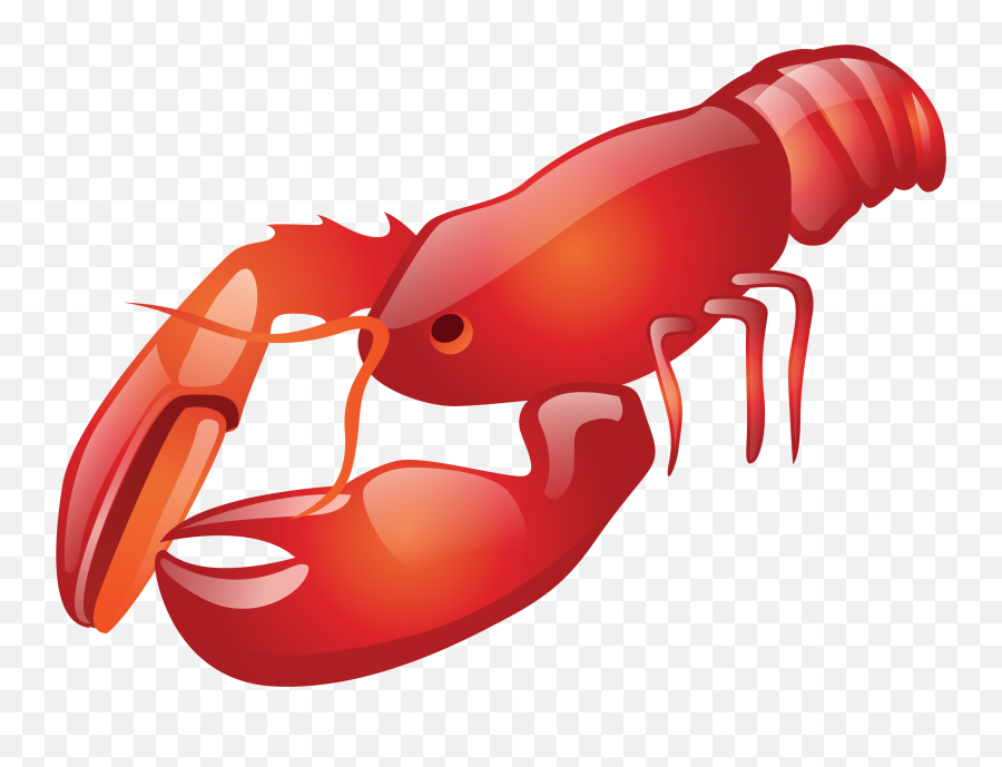 Crawfish Clipart Lobster Crawfish Lobster Transparent Free - Lobster Clipart Png Emoji,Crawfish Emoji