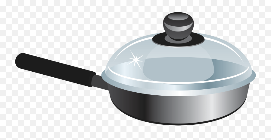 Pan With Lid Clipart - Frying Pan Emoji,Pan Emoji