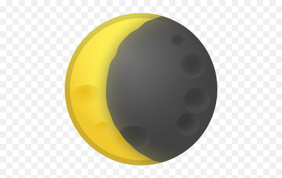 Waning Crescent Moon Emoji - Dot,Crescent Moon Emoji