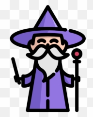 Characters - Cute Wizard Icon Emoji,Wizard Hat Emoji