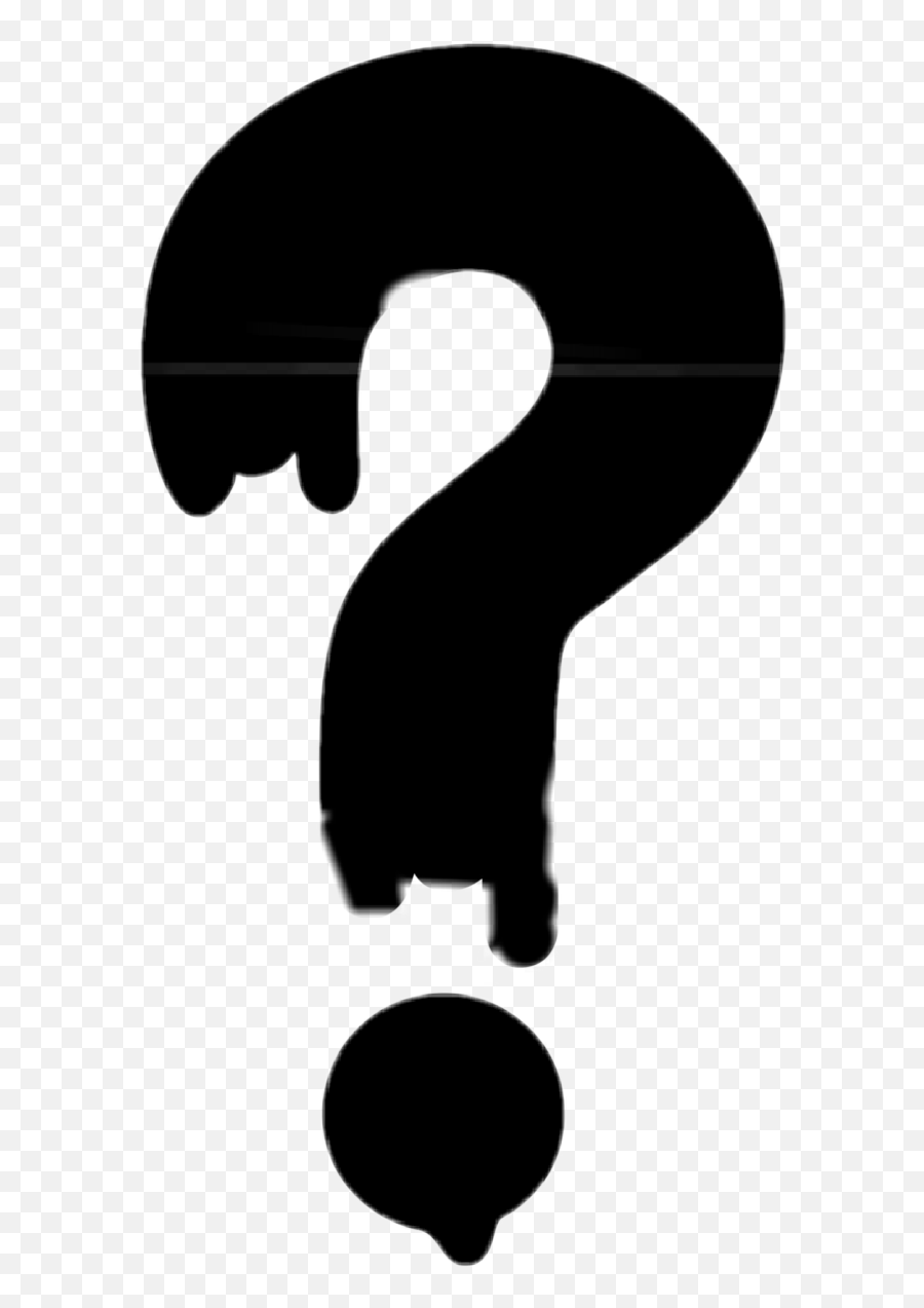 Question Mark Stickers - Question Mark Logo Transparent Emoji,Black Question Mark Emoji