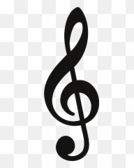 Free Music Symbols Png Download Clip Art - Treble Clef Transparent Emoji