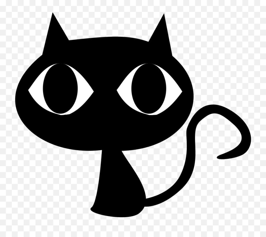 Cat Face Vector Png - Catu0027s Blog Transparent Cute Black Cat Png Emoji,Cat Smiling Emoji