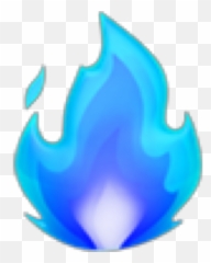 Fuego Fire Celeste Lightblue Emoji - Vertical