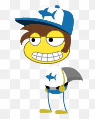 Shark Fin Vendor - Poptropica Character Shark Emoji,Shark Emoticon