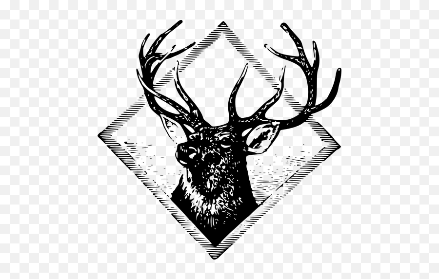 Stag Logo Vector Clip Art - Logo Rusa Keren Emoji,Deer Hunting Emoji