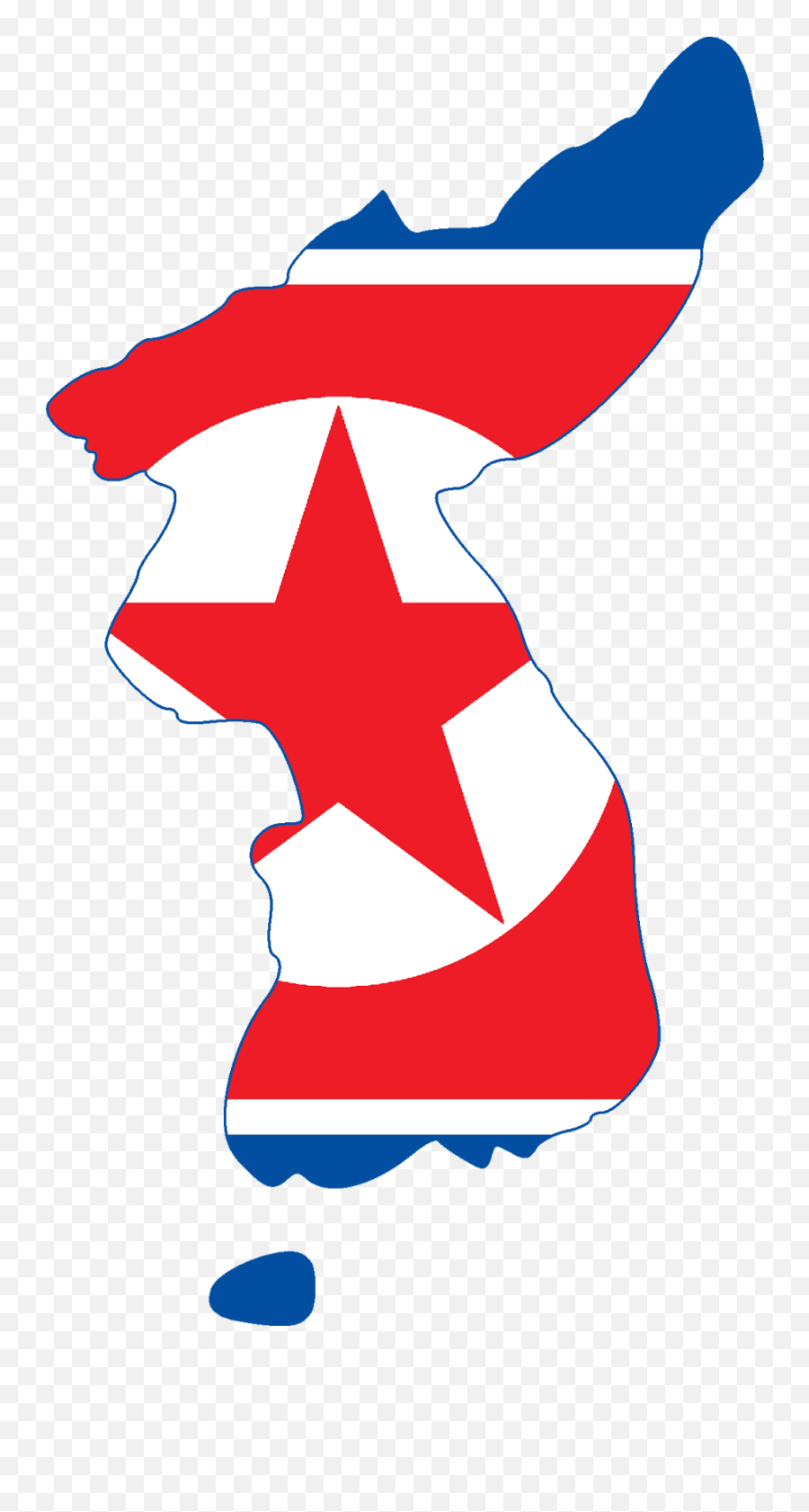 North Korea Flag With Map Graphics - North Korea Flag Map Emoji,South Vietnam Flag Emoji