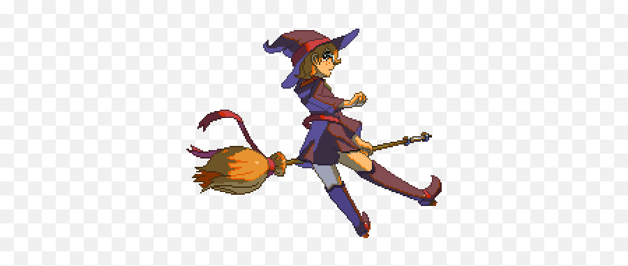 Top Witches Stickers For Android Ios - Little Witch Academia Pixel Gif Emoji,Witch Emoticon