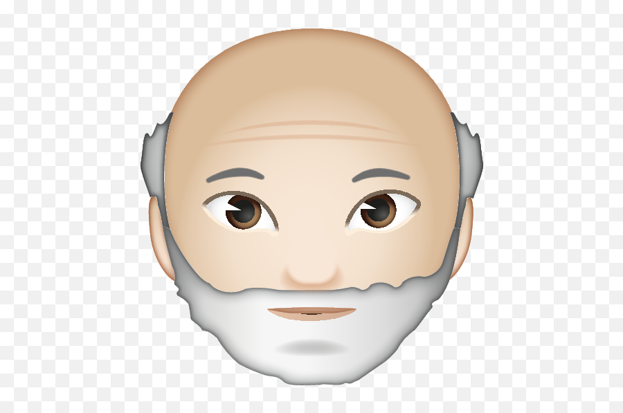 Old Man - Old Man With Beard Emoji,Emoji Old