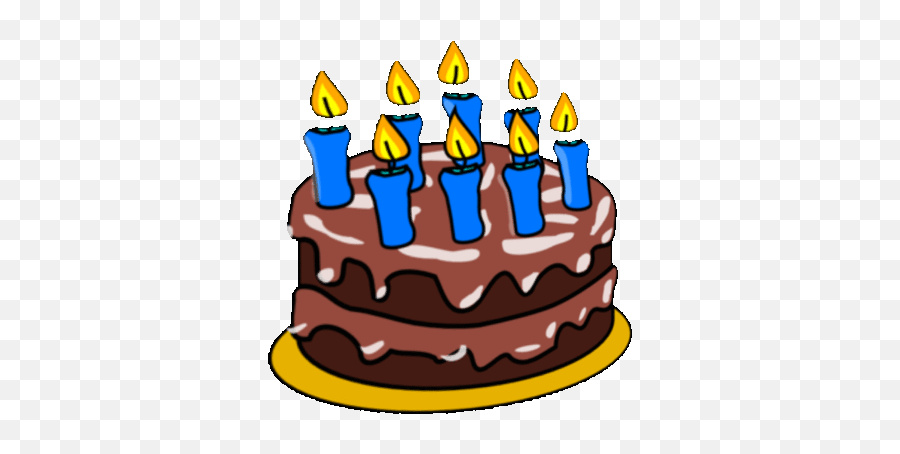 Birthday Cake Clip Art Gif - Birthday Cake Transparent Gif Emoji,Bday Cake Emoji