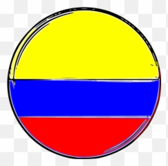Colombian Flag Round Shape Emoji