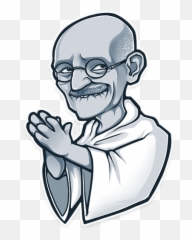 When Stickers Meet Art And History - Telegram Stickers Gandhi Emoji,Steve Jobs Emoji