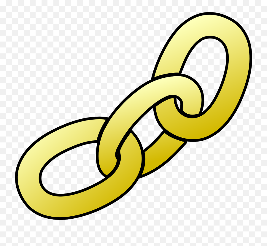 Chain Golden Links Connected Torus - Chain Clipart Emoji,Gold Emoji Keyboard