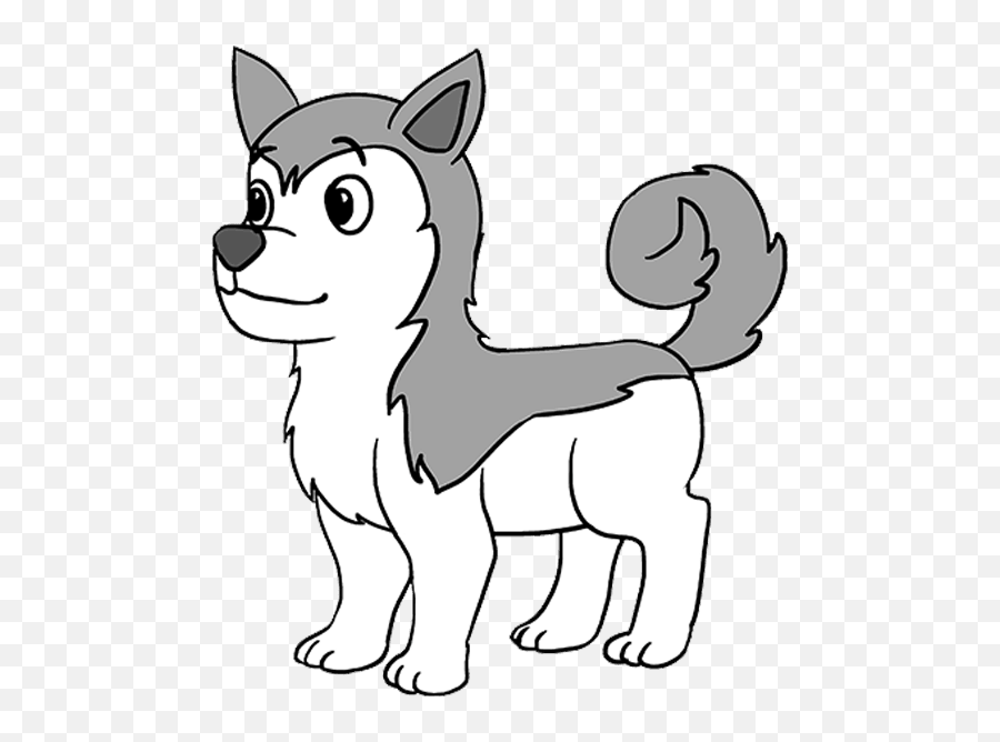 How To Draw Husky - Easy How To Draw A Husky Emoji,Husky Emoji