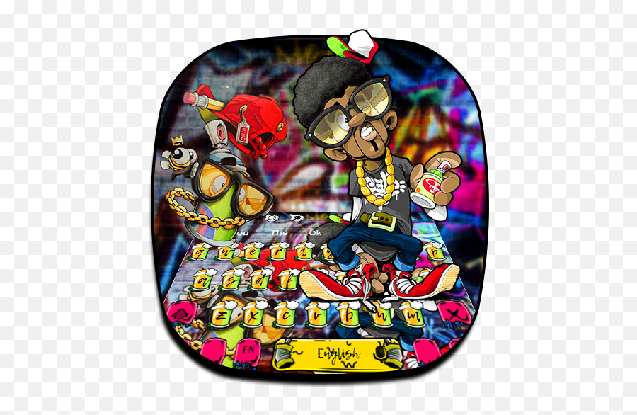Street Gangster Graffiti Keyboard Theme U2013 Google Play - Cartoon Emoji,Gangster Emoji