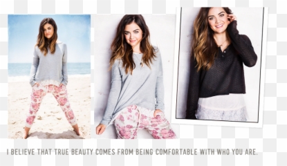 Lucy Hale Designs Hollister Collection Wants To U0027live In - Girl Emoji,Emoji Sweatpants