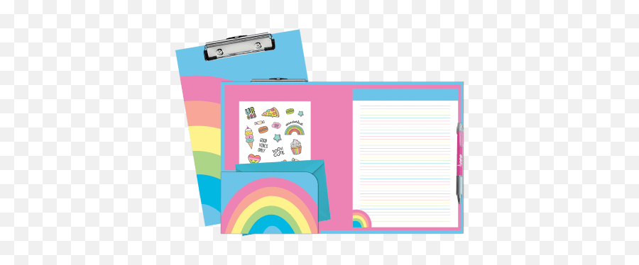 Fantasy Themed Gifts Unicorn Gifts Iscream - Art Paper Emoji,Rainbow Heart Emojis