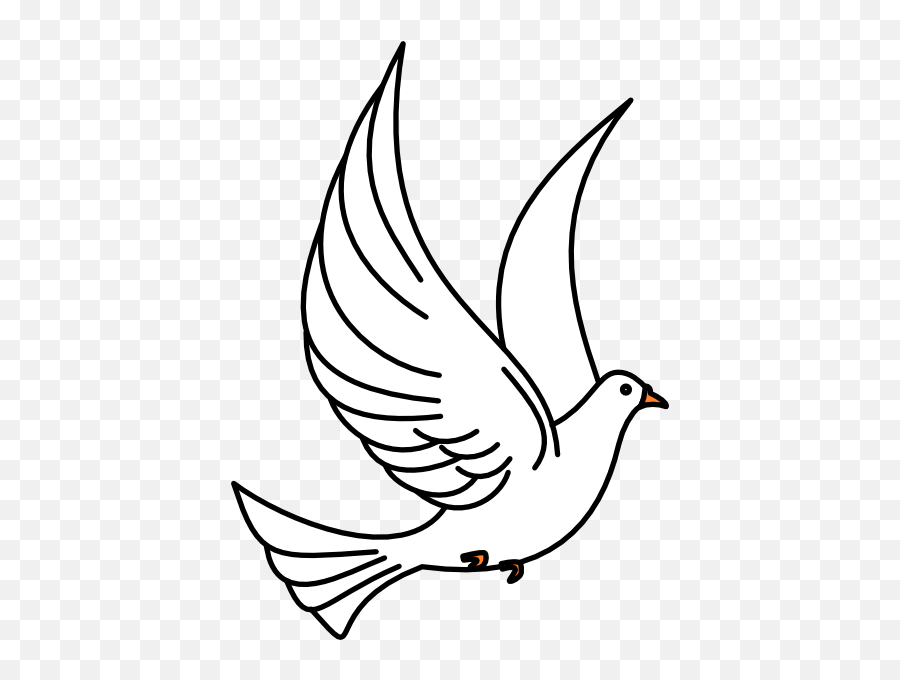 Fingers Drawing Bird Transparent Png - Dove Clip Art Emoji,Flying Bird Emoji