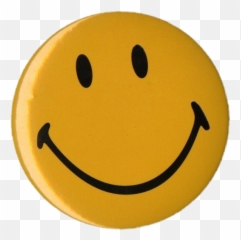 aesthetic tumblr yellow smile smiley face pin circle - Smiley Face Aesthetic Png Emoji
