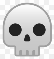 Transparent Death Emoji u0026 PNG Clipart Free - Skull