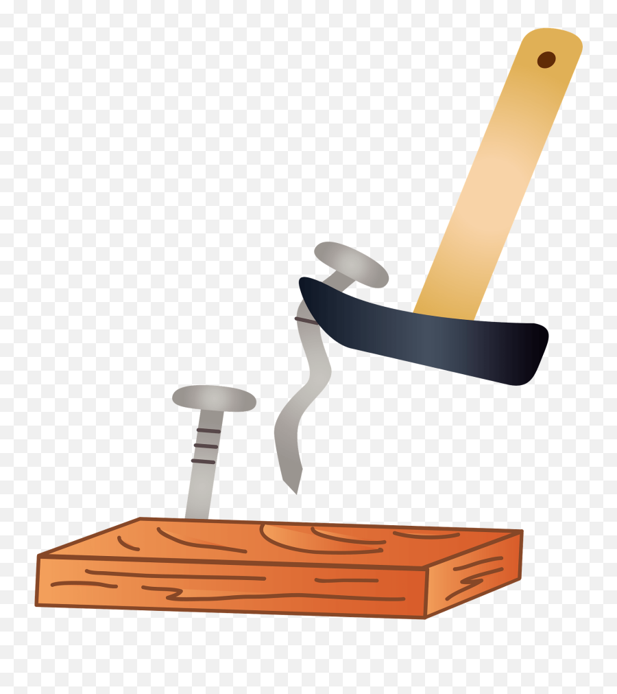 Hammer And Nails Clipart - Garden Tool Emoji,Hammer And Sickle Emoji