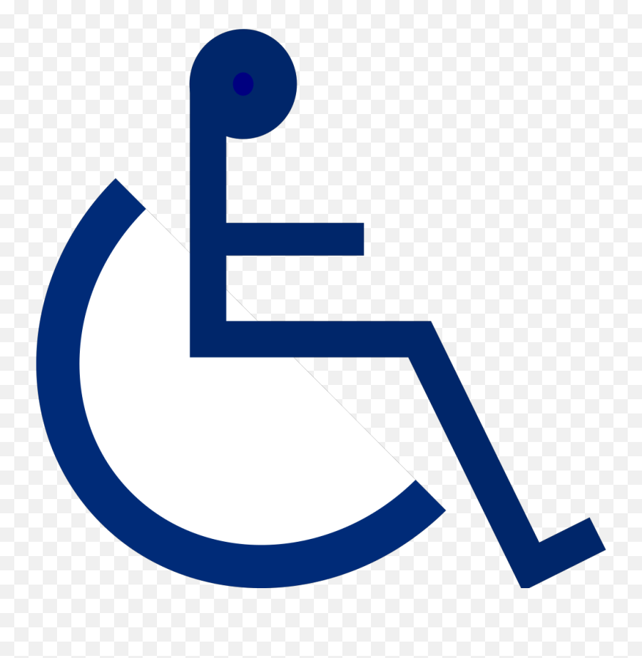 Wheelchair Sign 2 Png Svg Clip Art For Web - Download Clip Blue Wheelchair Clipart Emoji,Wheelchair Emoji