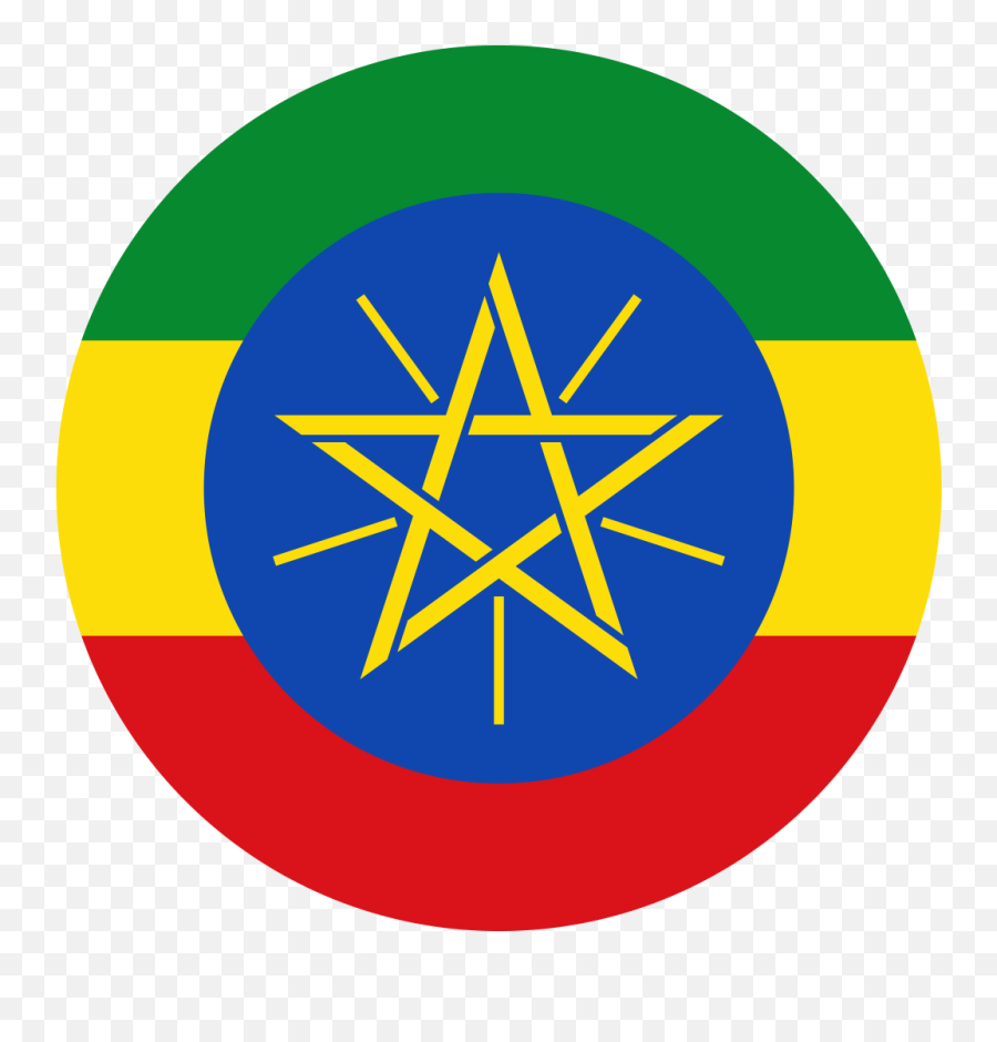 Flag Of Ethiopia Flag Download - Ethiopia Flag Icon Circle Emoji,Morocco Flag Emoji