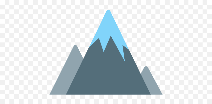 Mountain Icon - Aiguille Emoji,Mountains Emoji