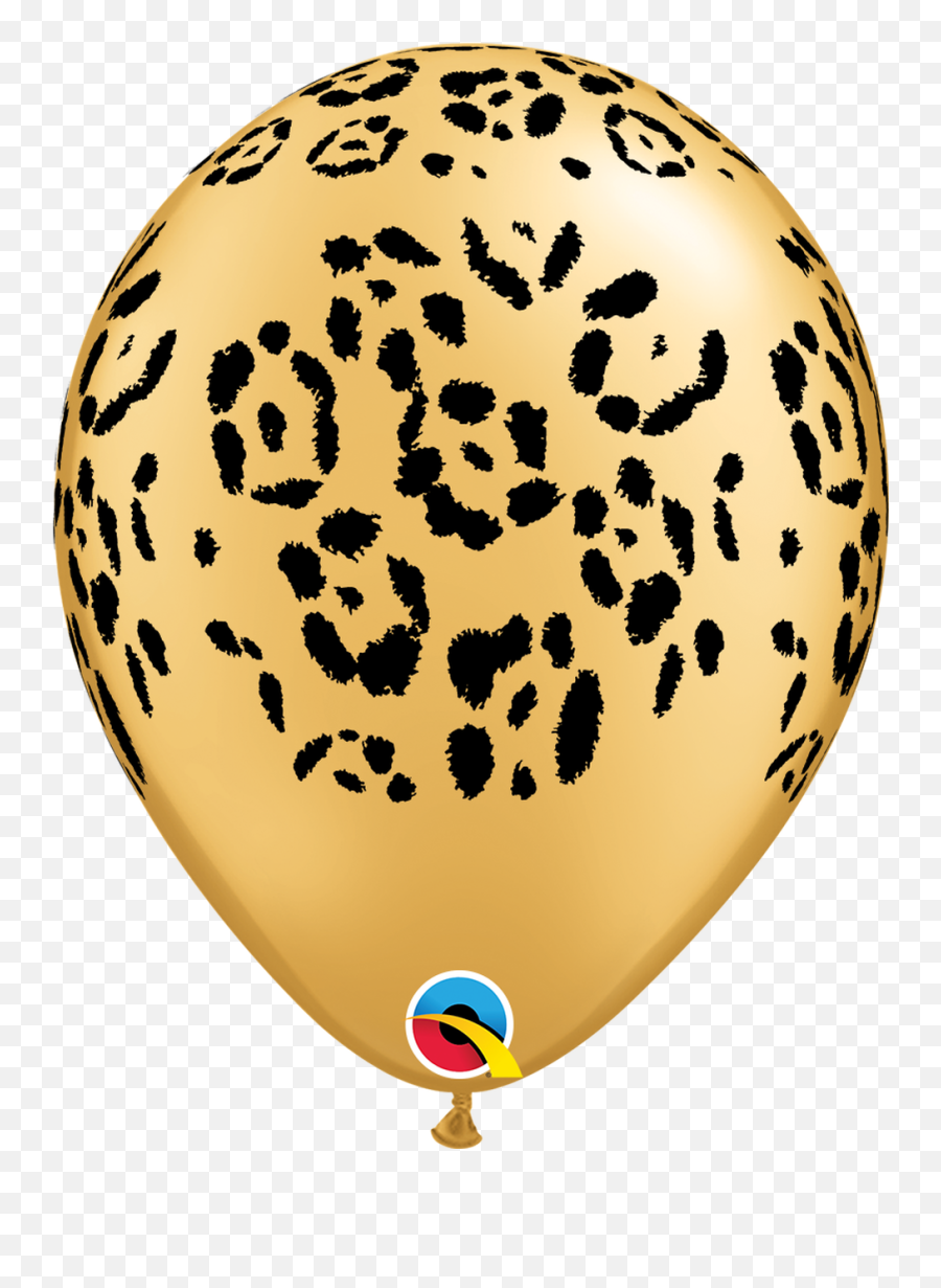 11q Animal Leopard Spots Gold Print 50 Count - Havinu0027 A Animal Print Balloons Emoji,Leopard Emoji