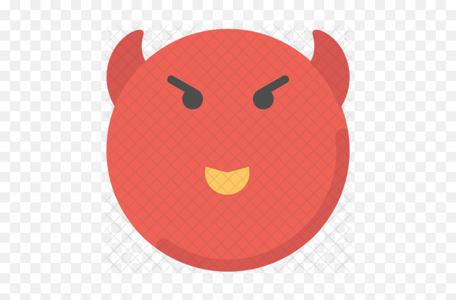 Devil Emoji Icon Of Flat Style - Happy,Vampire Teeth Emoji