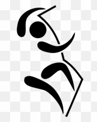 Climbing Pictogram - Rock Olympic Logo Emoji