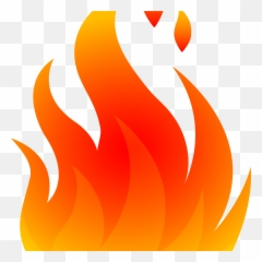 Fire Icon Png - Transparent Background Fire Clipart Emoji,Burn Emoji