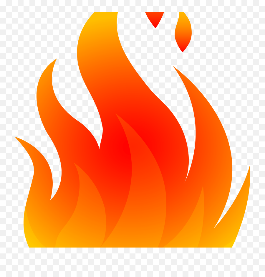 Fire Icon Png - Transparent Background Fire Clipart Emoji,Burn Emoji